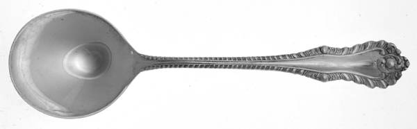 Gadroon (Sterling, No Monograms) Round Bowl Soup Spoon (Gumbo)