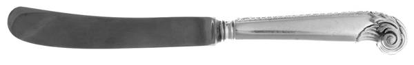 George II-Plain (Sterling, 1914) Butter Spreader Hollow Hdl-Paddle/Stainless Blade