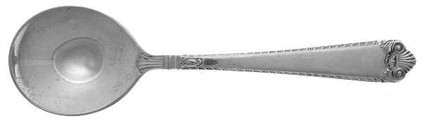 George II-Plain (Sterling, 1914) Round Bowl Soup Spoon (Cream Soup)