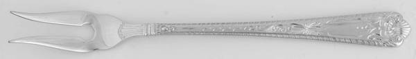 George II-Engraved (Sterling, 1998) Short Handle Pickle/Olive Fork