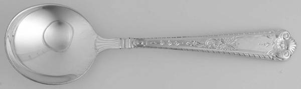 George II-Engraved (Sterling, 1998) Round Bowl Soup Spoon (Gumbo)