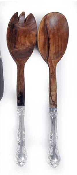 Laurentian (Sterling) Wooden Bowl 2-Piece Salad Set