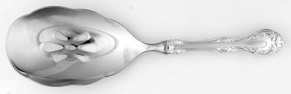 Laurentian (Sterling) Pierced Serving Spoon with Stainless Bowl