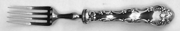 Louis De France (Silverplate) Individual Fruit Fork with Stainless Tines