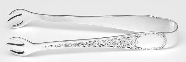 London Engraved (Sterling, 1914, No Monograms) Bon Bon Tongs