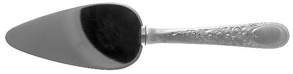 London Engraved (Sterling, 1914, No Monograms) Cheese Server with Stainless Blade