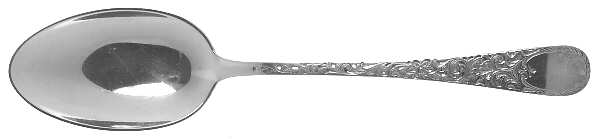 London Engraved (Sterling, 1914, No Monograms) Dessert/Oval Soup Spoon