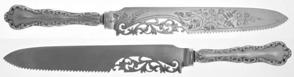 Louis XV (Sterling, 1914) Cake Saw with Silverplate Blade
