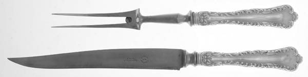 Louis XV (Sterling, 1914) Small Stainless Blade 2-Piece Steak Carving Set