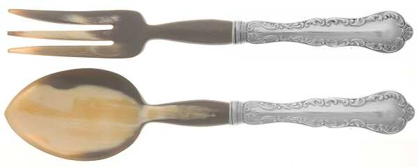 Louis XV (Sterling, 1914) 2 Pc Horn Bowl Salad Set