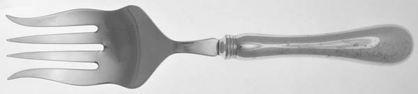 Old English (Sterling) Medium Cold Meat Serving Fork, Plated Tines