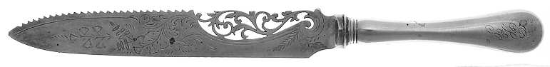 Old English (Sterling) Cake Saw with Silverplate Blade