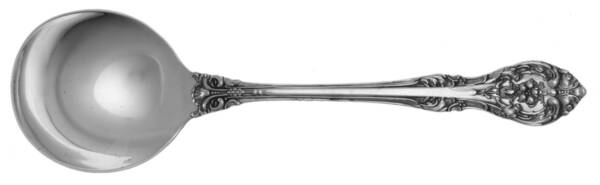 Orleans (Sterling) Monogram Round Bowl Soup Spoon (Gumbo)