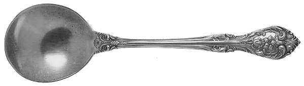Orleans (Sterling) Monogram Round Bowl Soup Spoon (Cream Soup)