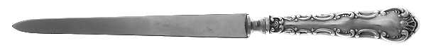 Pompadour (Sterling, 1914, No Monograms) Letter Opener with Stainless Blade