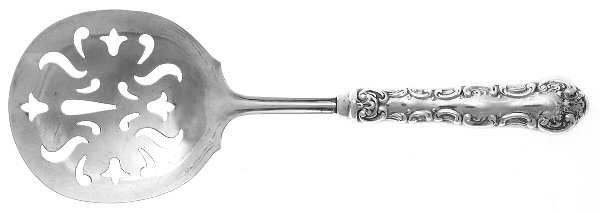 Pompadour (Sterling, 1914, No Monograms) Tomato Server with Silverplate Blade