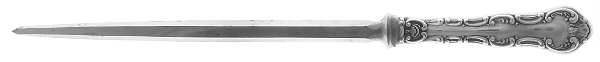 Pompadour (Sterling, 1914, No Monograms) Small Steel Rod Sharpener Knife