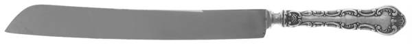 Pompadour (Sterling, 1914, No Monograms) Wedding Cake Knife with Stainless Blade