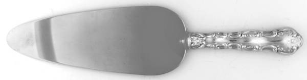 Pompadour (Sterling, 1914, No Monograms) Pie Server with Stainless Blade