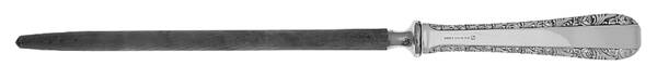 Rose Bower (Sterling, No Monograms) Large Roast Steel Rod Knife Sharpener