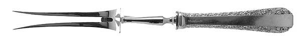 Rose Bower (Sterling, No Monograms) Large Stainless-Prong Roast Carving Fork