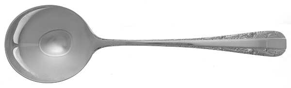 Rose Bower (Sterling, No Monograms) Round Bowl Soup Spoon (Gumbo)