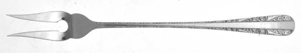 Rose Bower (Sterling, No Monograms) Short Handle Pickle/Olive Fork