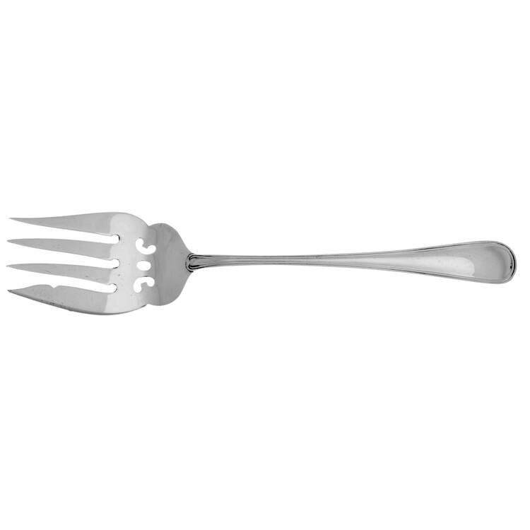 Saxon (Sterling, 1914, No Monograms) Small Solid Cold Meat Serving Fork