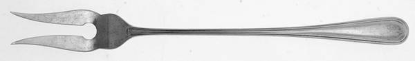 Saxon (Sterling, 1914, No Monograms) Short Handle Pickle/Olive Fork