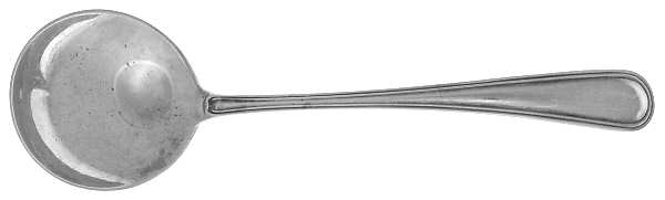 Saxon (Sterling, 1914, No Monograms) Solid Piece Cream Ladle