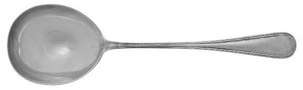 Saxon (Sterling, 1914, No Monograms) Round Bowl Soup Spoon (Gumbo)