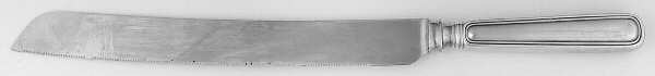 Saxon (Sterling, 1914, No Monograms) Wedding Cake Knife with Stainless Blade