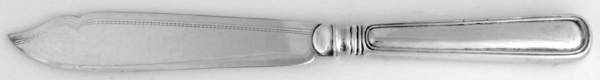 Saxon (Sterling, 1914, No Monograms) Individual Fish Knife with Silverplate Blade