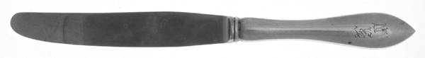 Tudor Plain (Sterling) Monogram Modern Hollow Knife