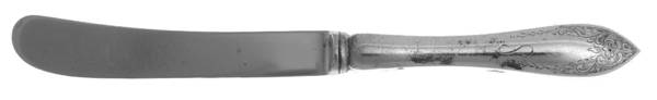Tudor Royal (Sterling) Monogram Butter Spreader Hollow Hdl-Paddle/StnlBld