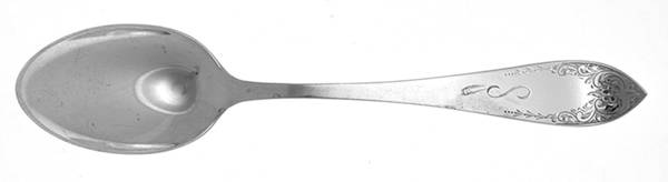 Tudor Royal (Sterling) Monogrammed Oval Dessert/Soup Spoon