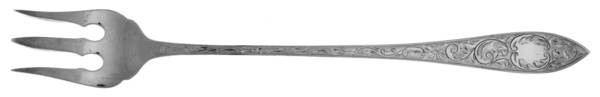 Tudor Scroll (Sterling, 1914, No Monograms) Cocktail/Seafood Fork
