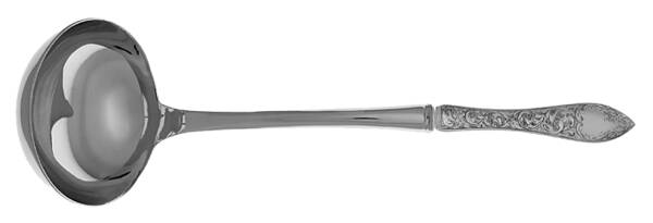 Tudor Scroll (Sterling, 1914, No Monograms) Soup Ladle with Stainless Bowl HC
