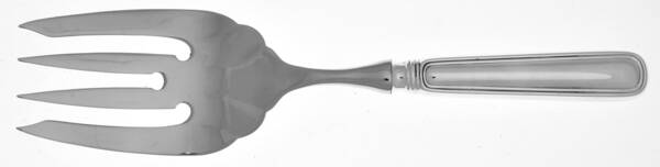 York (Silverplate, No Monograms) Stainless-Tine Utility Serving Fork by Birks Silver