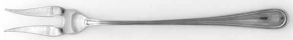 York (Silverplate, No Monograms) Short Handle Pickle/Olive Fork by Birks Silver