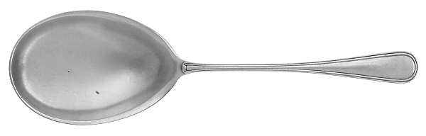 York (Silverplate, No Monograms) Solid Smooth Casserole Spoon