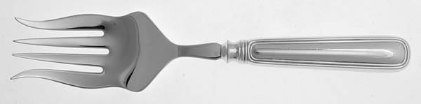 York (Silverplate, No Monograms) Solid Hollow Handle Serving Fork