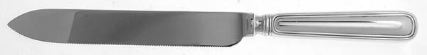 York (Silverplate, No Monograms) Cake Knife with Stainless Blade by Birks Silver