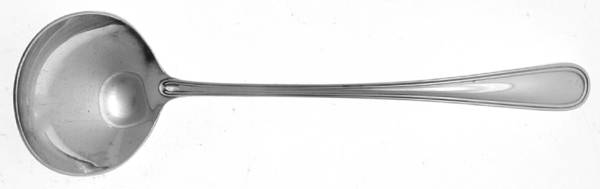 York (Silverplate, No Monograms) Solid Piece Cream Ladle by Birks Silver