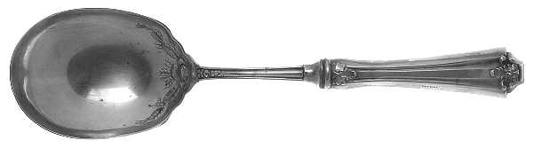 NO 1 (Sterling, 1914) Casserole Spoon with Smooth Silverplate Bowl