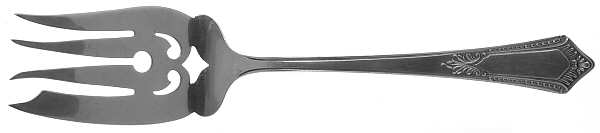 BMS7 (STERLING) Small Solid Cold Meat Serving Fork