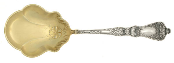 Poppy (Sterling) Large Solid Berry/Casserole Spoon