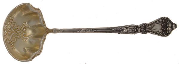 Poppy (Sterling) Solid Piece Cream Ladle