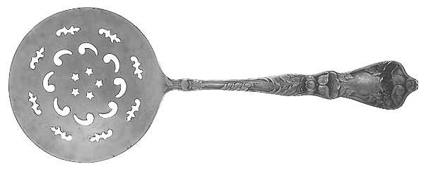 Poppy (Sterling) Tomato Server, Solid Piece