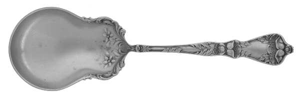 Poppy (Sterling) Solid Salad Serving Spoon